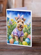 Load image into Gallery viewer, Lakeland Terrier Easter Egg Hunt Greeting Cards - Blank Note Cards – 8-Pack of Artist-Designed Cards with Envelopes