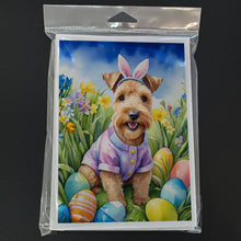 Load image into Gallery viewer, Lakeland Terrier Easter Egg Hunt Greeting Cards - Blank Note Cards – 8-Pack of Artist-Designed Cards with Envelopes