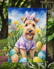 Load image into Gallery viewer, Lakeland Terrier Easter Garden Flag - Easter Egg Hunt - Dog-Themed Spring Yard Decor