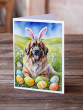 Load image into Gallery viewer, Leonberger Easter Egg Hunt Greeting Cards - Blank Note Cards – 8-Pack of Artist-Designed Cards with Envelopes