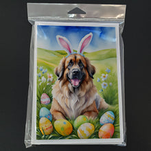 Load image into Gallery viewer, Leonberger Easter Egg Hunt Greeting Cards - Blank Note Cards – 8-Pack of Artist-Designed Cards with Envelopes