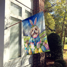 Load image into Gallery viewer, Lhasa Apso Easter Egg Hunt House Flag