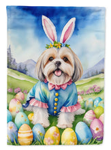 Load image into Gallery viewer, Lhasa Apso Easter Egg Hunt House Flag