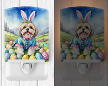 Load image into Gallery viewer, Lhasa Apso Easter Egg Hunt Ceramic Night Light