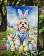 Load image into Gallery viewer, Lhasa Apso Easter Garden Flag - Easter Egg Hunt - Dog-Themed Spring Yard Decor
