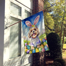 Load image into Gallery viewer, Lhasa Apso Easter Egg Hunt House Flag