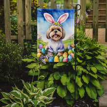 Load image into Gallery viewer, Lhasa Apso Easter Garden Flag - Easter Egg Hunt - Dog-Themed Spring Yard Decor