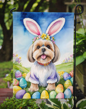 Load image into Gallery viewer, Lhasa Apso Easter Garden Flag - Easter Egg Hunt - Dog-Themed Spring Yard Decor