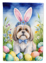 Load image into Gallery viewer, Lhasa Apso Easter Garden Flag - Easter Egg Hunt - Dog-Themed Spring Yard Decor