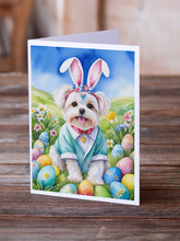 Load image into Gallery viewer, Maltese Easter Egg Hunt Greeting Cards - Blank Note Cards – 8-Pack of Artist-Designed Cards with Envelopes