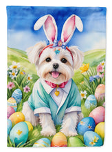 Load image into Gallery viewer, Maltese Easter Garden Flag - Easter Egg Hunt - Dog-Themed Spring Yard Decor