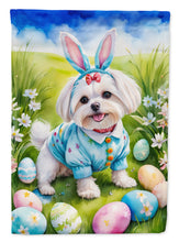 Load image into Gallery viewer, Maltese Easter Garden Flag - Easter Egg Hunt - Dog-Themed Spring Yard Decor