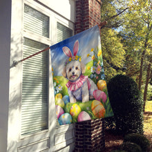 Load image into Gallery viewer, Maltipoo Easter Egg Hunt House Flag