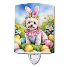 Load image into Gallery viewer, Maltipoo Easter Egg Hunt Ceramic Night Light