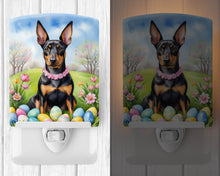 Load image into Gallery viewer, Manchester Terrier Easter Egg Hunt Ceramic Night Light
