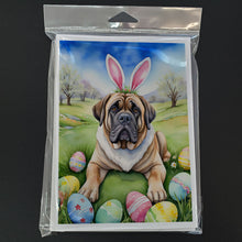 Load image into Gallery viewer, Mastiff Easter Egg Hunt Greeting Cards - Blank Note Cards – 8-Pack of Artist-Designed Cards with Envelopes