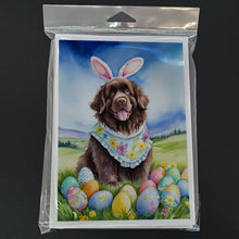 Load image into Gallery viewer, Newfoundland Easter Egg Hunt Greeting Cards - Blank Note Cards – 8-Pack of Artist-Designed Cards with Envelopes