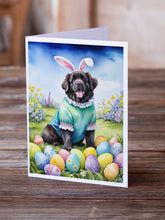 Load image into Gallery viewer, Newfoundland Easter Egg Hunt Greeting Cards - Blank Note Cards – 8-Pack of Artist-Designed Cards with Envelopes