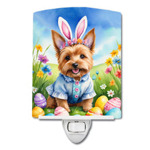 Load image into Gallery viewer, Norwich Terrier Easter Egg Hunt Ceramic Night Light