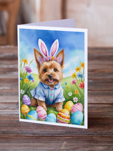 Load image into Gallery viewer, Norwich Terrier Easter Egg Hunt Greeting Cards - Blank Note Cards – 8-Pack of Artist-Designed Cards with Envelopes