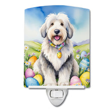 Load image into Gallery viewer, Old English Sheepdog Easter Egg Hunt Ceramic Night Light