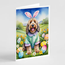 Load image into Gallery viewer, Otterhound Easter Egg Hunt Greeting Cards - Blank Note Cards – 8-Pack of Artist-Designed Cards with Envelopes