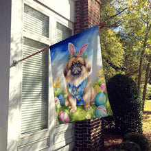 Load image into Gallery viewer, Pekingese Easter Egg Hunt House Flag