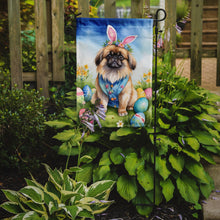 Load image into Gallery viewer, Pekingese Easter Garden Flag - Easter Egg Hunt - Dog-Themed Spring Yard Decor