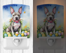 Load image into Gallery viewer, Pit Bull Terrier Easter Egg Hunt Ceramic Night Light