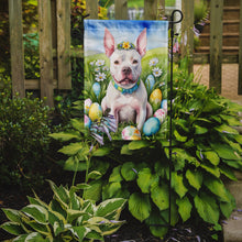 Load image into Gallery viewer, Pit Bull Terrier Easter Garden Flag - Easter Egg Hunt - Dog-Themed Spring Yard Decor