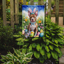 Load image into Gallery viewer, Pit Bull Terrier Easter Garden Flag - Easter Egg Hunt - Dog-Themed Spring Yard Decor