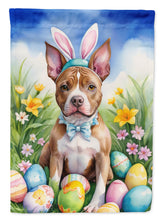 Load image into Gallery viewer, Pit Bull Terrier Easter Garden Flag - Easter Egg Hunt - Dog-Themed Spring Yard Decor