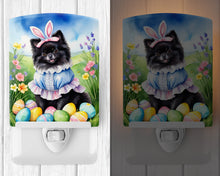 Load image into Gallery viewer, Pomeranian Easter Egg Hunt Ceramic Night Light