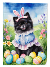 Load image into Gallery viewer, Pomeranian Easter Garden Flag - Easter Egg Hunt - Dog-Themed Spring Yard Decor