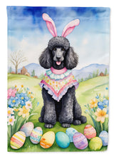 Load image into Gallery viewer, Black Poodle Easter Egg Hunt House Flag