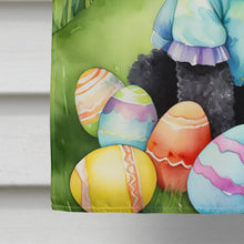 Load image into Gallery viewer, Black Poodle Easter Egg Hunt House Flag