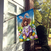 Load image into Gallery viewer, Chocolate Poodle Easter Egg Hunt House Flag
