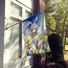 Load image into Gallery viewer, White Poodle Easter Egg Hunt House Flag