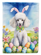 Load image into Gallery viewer, White Poodle Easter Egg Hunt House Flag
