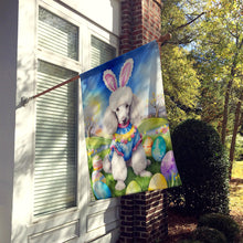 Load image into Gallery viewer, White Poodle Easter Egg Hunt House Flag