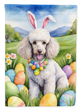 Load image into Gallery viewer, White Poodle Easter Egg Hunt House Flag