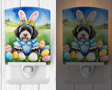 Load image into Gallery viewer, Portuguese Water Dog Easter Egg Hunt Ceramic Night Light