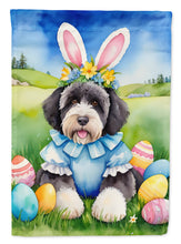 Load image into Gallery viewer, Portuguese Water Dog Easter Garden Flag - Easter Egg Hunt - Dog-Themed Spring Yard Decor