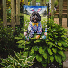 Load image into Gallery viewer, Portuguese Water Dog Easter Garden Flag - Easter Egg Hunt - Dog-Themed Spring Yard Decor