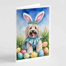 Load image into Gallery viewer, Puli Easter Egg Hunt Greeting Cards - Blank Note Cards – 8-Pack of Artist-Designed Cards with Envelopes