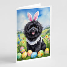 Load image into Gallery viewer, Puli Easter Egg Hunt Greeting Cards - Blank Note Cards – 8-Pack of Artist-Designed Cards with Envelopes