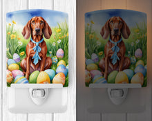 Load image into Gallery viewer, Redbone Coonhound Easter Egg Hunt Ceramic Night Light