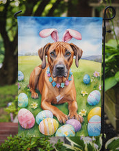 Load image into Gallery viewer, Rhodesian Ridgeback Easter Garden Flag - Easter Egg Hunt - Dog-Themed Spring Yard Decor