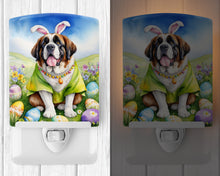 Load image into Gallery viewer, Saint Bernard Easter Egg Hunt Ceramic Night Light