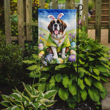 Load image into Gallery viewer, Saint Bernard Easter Garden Flag - Easter Egg Hunt - Dog-Themed Spring Yard Decor